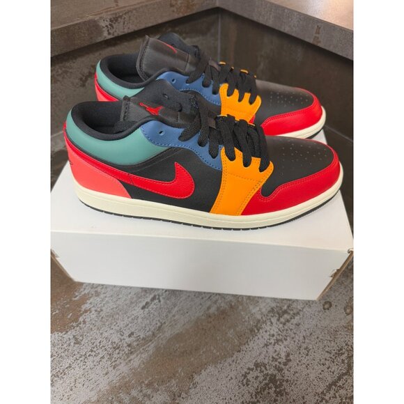 Women's Air Jordan 1 Low SE Black Multi-Color Size 9.5- DN3739-060 - Picture 3 of 10